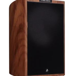 Fyne Audio F701SP Kompaktlautsprecher, angewinkelt mit Gitter, Walnuss natural