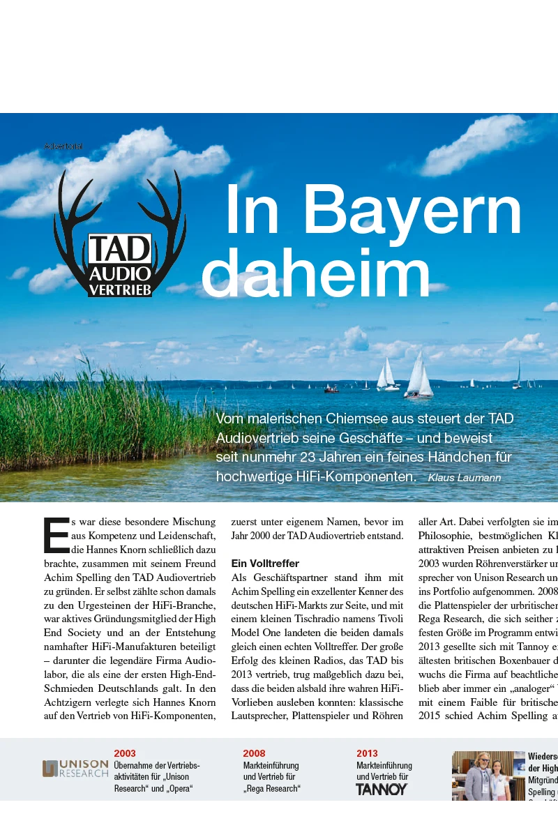 AUDIO | TAD-Audiovertrieb | In Bayern daheim