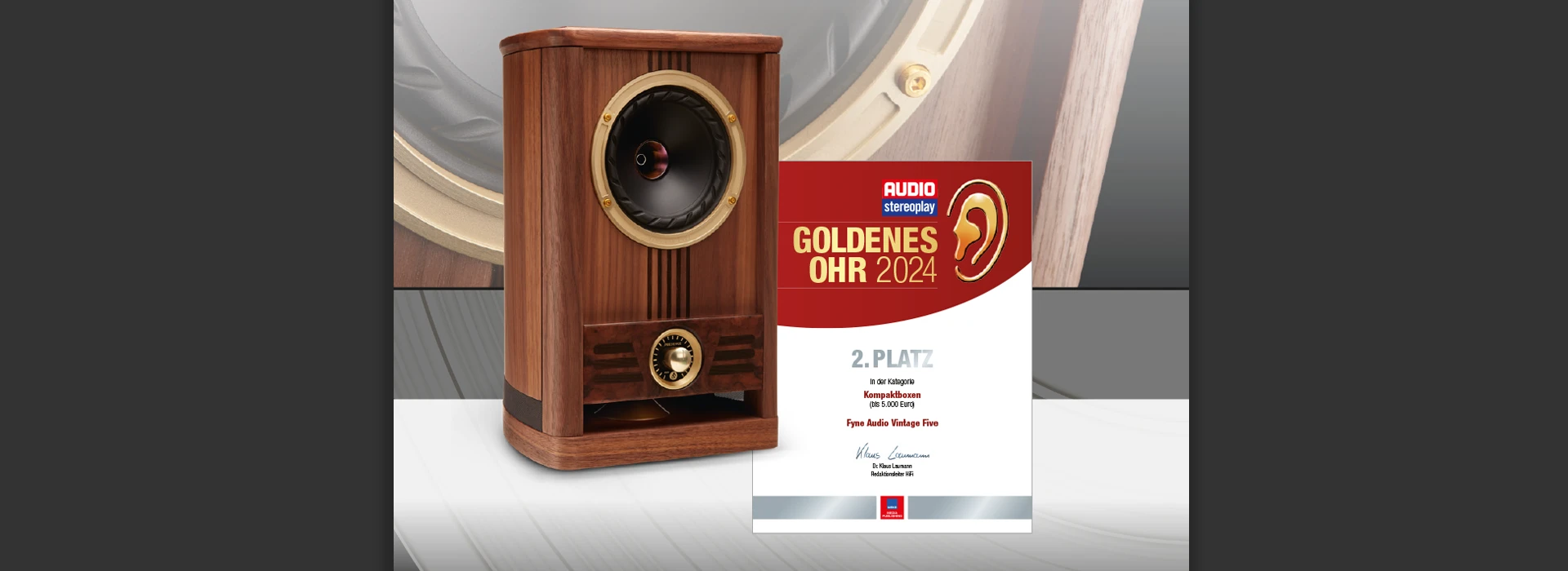 Goldenes Ohr 2024 | Auszeichnung für Fyne Audio Vintage Five