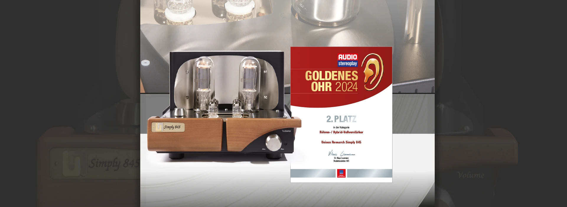 Goldenes Ohr 2024 | Auszeichnung für Unison Research Simply 845