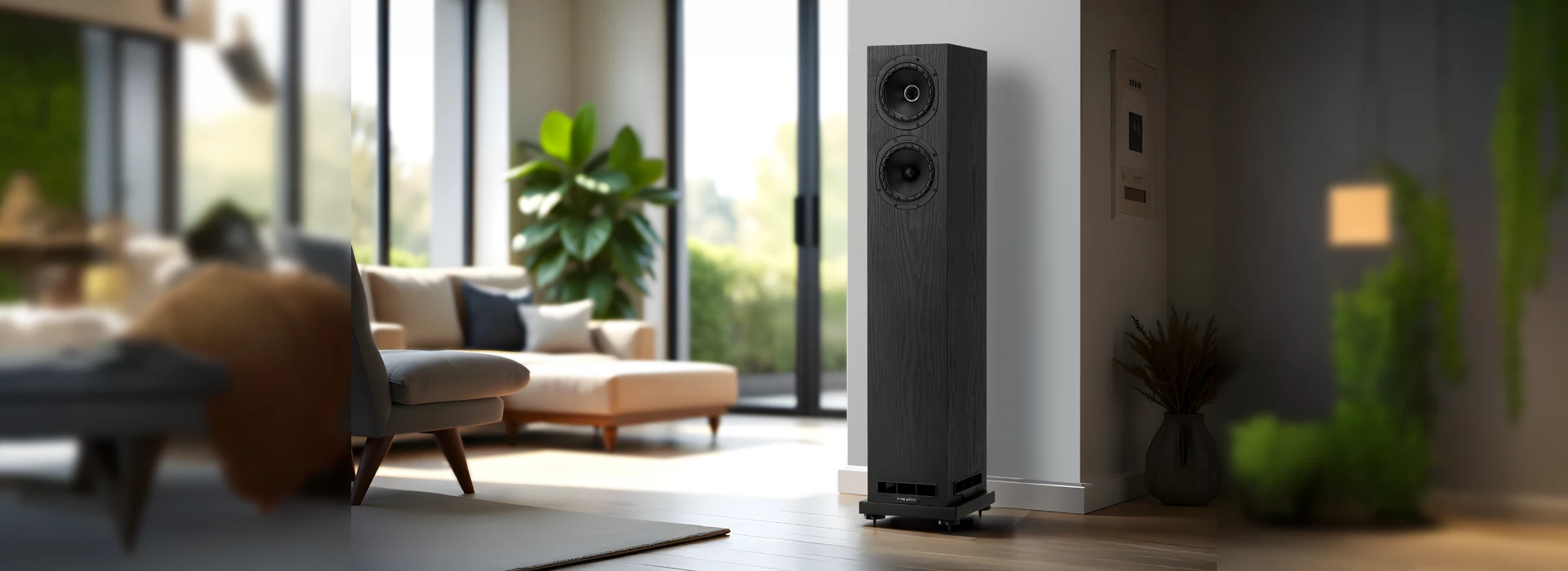 Fyne F55E Standlautsprecher in Lifestyle-Ambiente