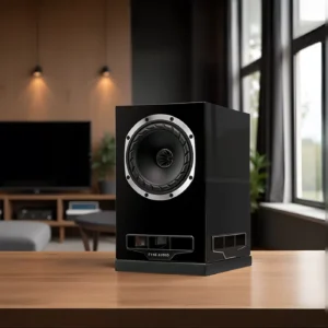 Fyne Audio F5S Regallautsprecher, Piano-Black, in Ambiente-Wohnumgebung