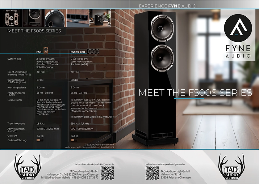 Fyne F500S Series Übersicht