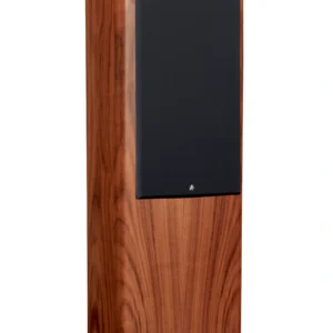 Fyne Audio Standlautsprecher F704SP angewinkelt mit Abdeckung, Walnuss natur