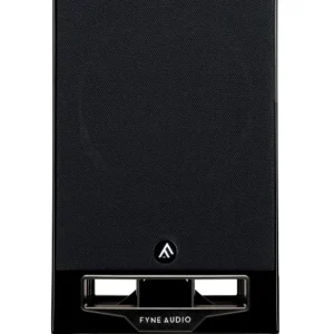 Fyne Audio F5S Regallautsprecher Piano-Black frontal mit Gitter