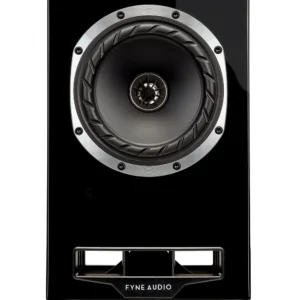 Fyne Audio F5S Regallautsprecher Piano-Black frontal, mit Gitter