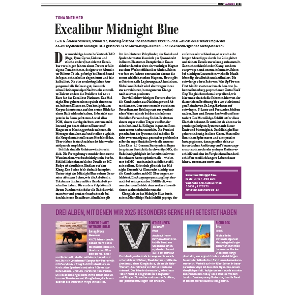 MINT. Magazin für Vinyl-Kultur | Excalibur Midnight Blue