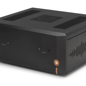 Unison Unico DM Endverstärker Schwarz, angewinkelt