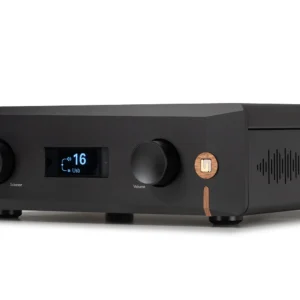 Unison Unico PRE Vorverstärker schwarz, angewinkelt