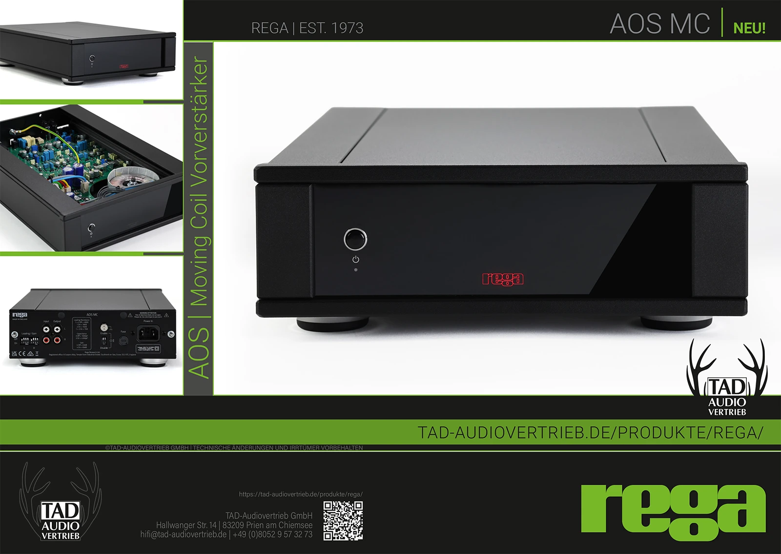 Rega Aos MC Vorverstärker Titel Flyer