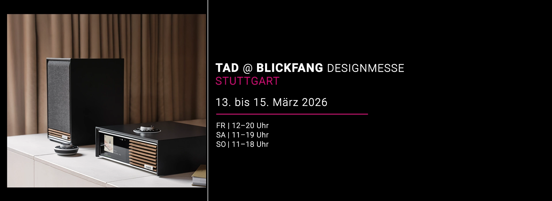 TAD @ Designmesse Blickfang Stuttgart | 13.–15. März 2026