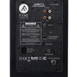 Fyne Audio Cubitt 5 schwarz Rückseite
