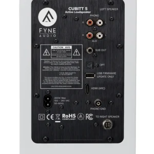 Fyne Audio Cubitt 5 weiss Rückseite