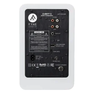 Fyne Audio Cubitt5 weiss Rückseite