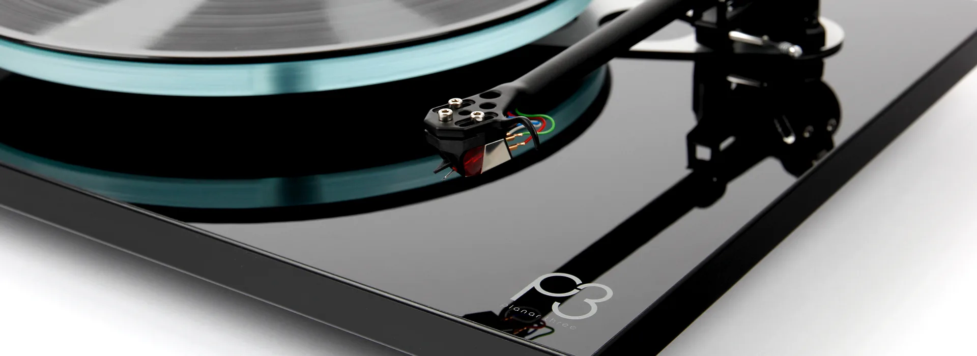 Rega Planar 3 schwarz mit Nd5 Tonabnehmer, Detail