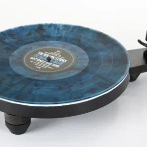 Rega Replay Plattenspieler mit Platte, topdown